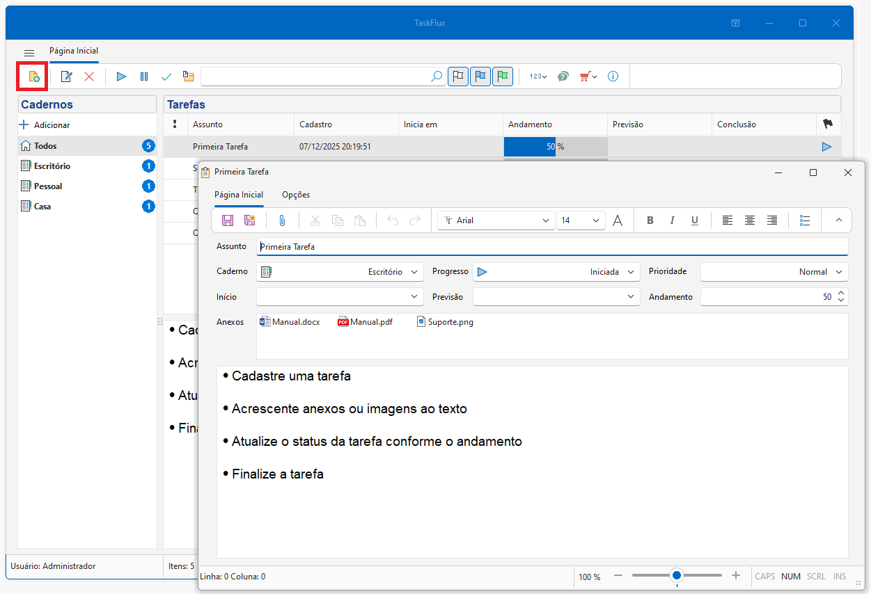 Gestão de Usuários e Tarefas